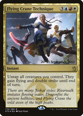 Flying Crane Technique [Khans of Tarkir Promos] | Arkham Games and Comics