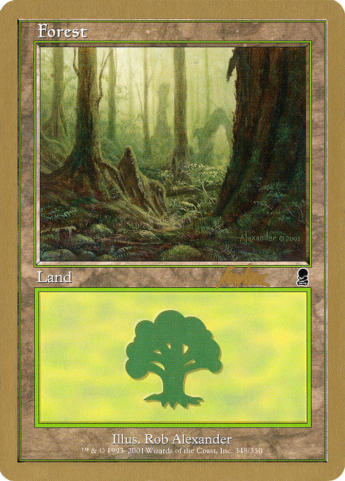 Forest (bk348) (Brian Kibler) [World Championship Decks 2002] | Arkham Games and Comics