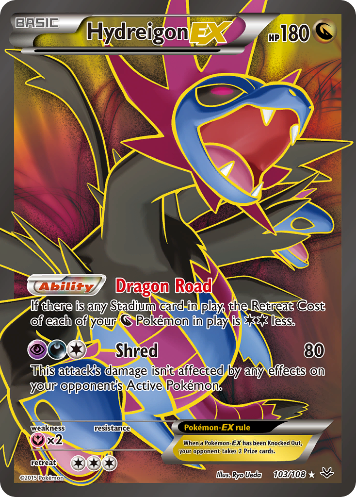 Hydreigon EX (103/108) [XY: Roaring Skies] | Arkham Games and Comics