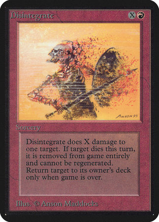 Disintegrate [Limited Edition Alpha] | Arkham Games and Comics