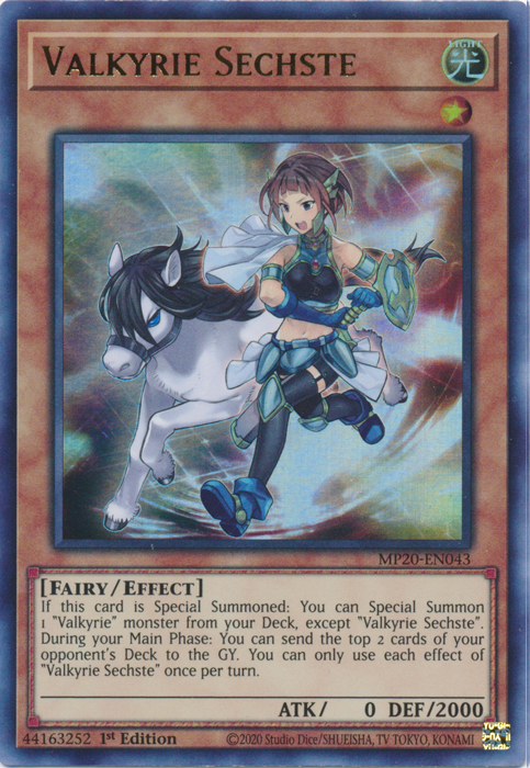 Valkyrie Sechste [MP20-EN043] Ultra Rare | Arkham Games and Comics