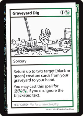 Graveyard Dig (2021 Edition) [Mystery Booster Playtest Cards] | Arkham Games and Comics