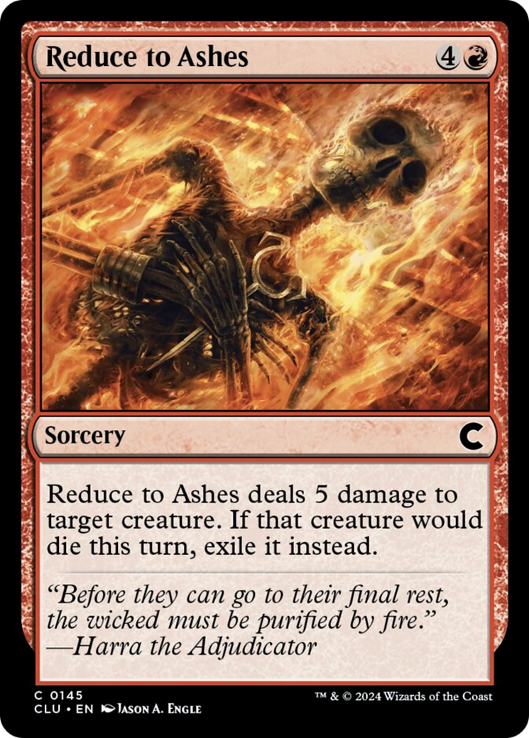 Reduce to Ashes [Ravnica: Clue Edition] | Arkham Games and Comics