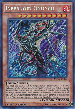 Infernoid Onuncu [MP15-EN209] Secret Rare | Arkham Games and Comics