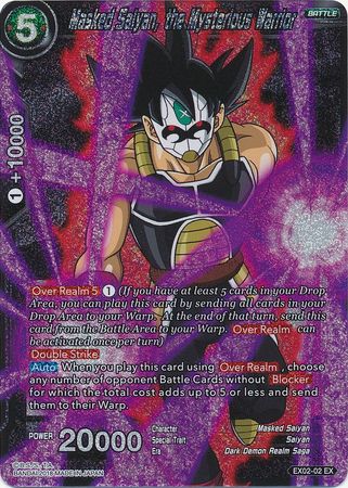 Masked Saiyan, the Mysterious Warrior (Foil) (EX02-02) [Dark Demon's Villains] | Arkham Games and Comics