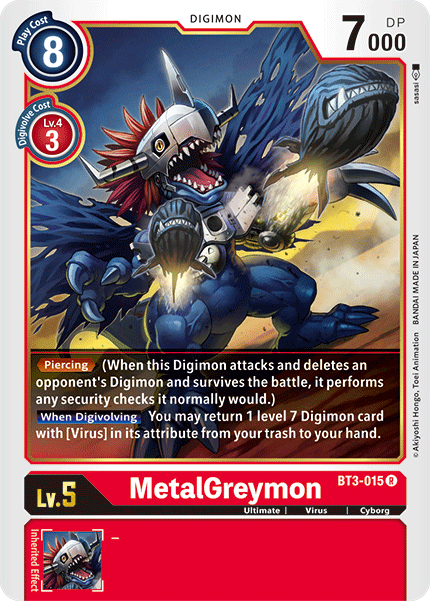 MetalGreymon [BT3-015] [Release Special Booster Ver.1.5] | Arkham Games and Comics