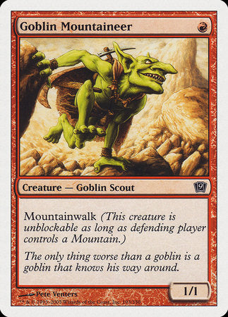 Goblin Mountaineer [Ninth Edition] | Arkham Games and Comics
