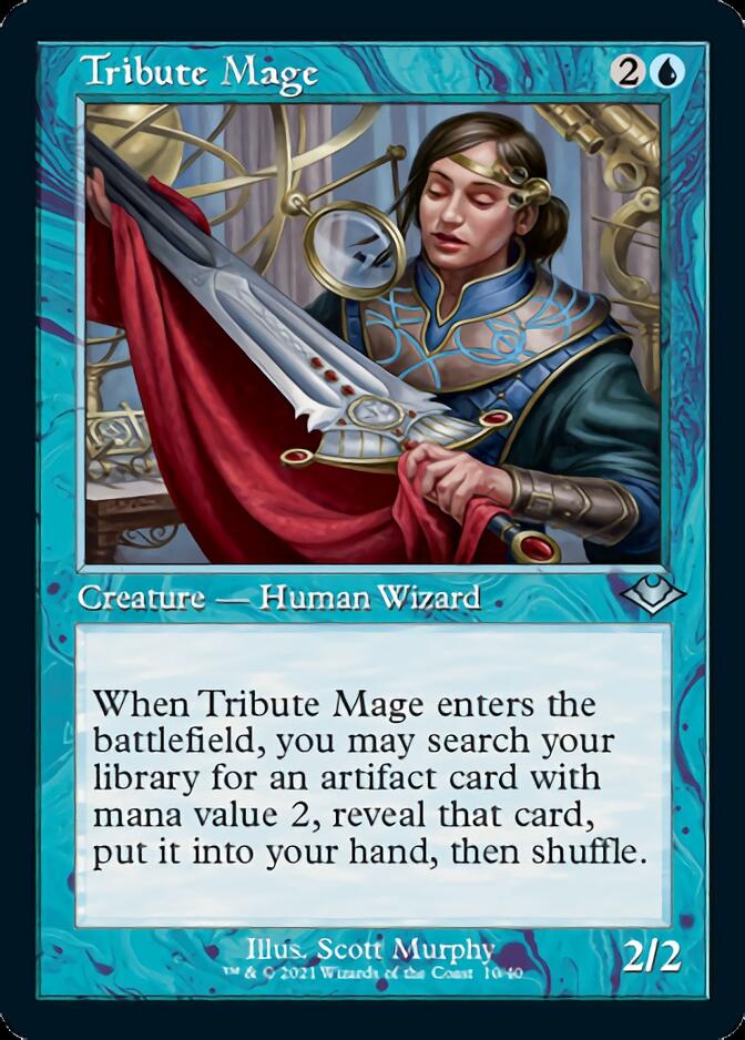 Tribute Mage (Retro Foil Etched) [Modern Horizons 2] | Arkham Games and Comics