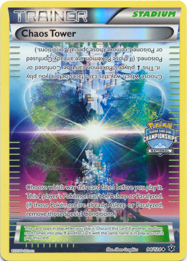 Chaos Tower (94/124) (National Championship Promo) [XY: Fates Collide] | Arkham Games and Comics