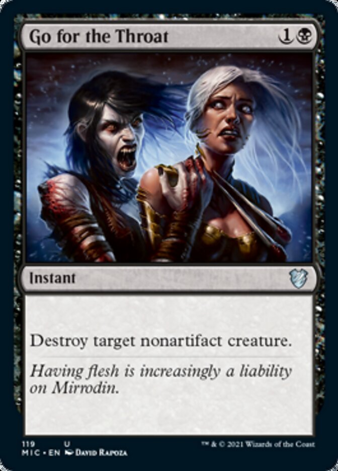 Go for the Throat [Innistrad: Midnight Hunt Commander] | Arkham Games and Comics
