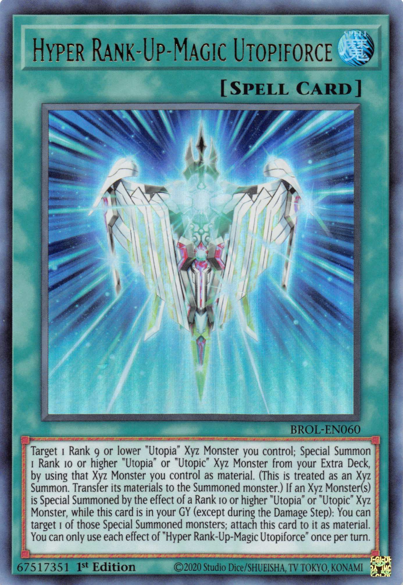 Hyper Rank-Up-Magic Utopiforce [BROL-EN060] Ultra Rare | Arkham Games and Comics