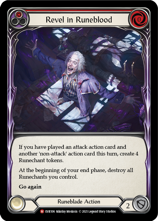 Revel in Runeblood [EVR106] (Everfest)  1st Edition Normal | Arkham Games and Comics