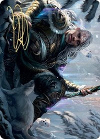 Jorn, God of Winter Art Card (Gold-Stamped Signature) [Kaldheim: Art Series] | Arkham Games and Comics