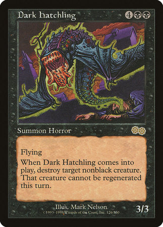 Dark Hatchling [Urza's Saga] | Arkham Games and Comics