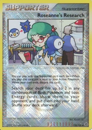 Roseanne's Research (125/132) (League Promos) [Diamond & Pearl: Secret Wonders] | Arkham Games and Comics