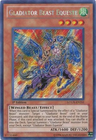 Gladiator Beast Equeste [LCGX-EN251] Secret Rare | Arkham Games and Comics