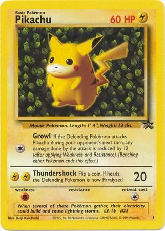 Pikachu (1) (Promo) [Wizards of the Coast: Black Star Promos] | Arkham Games and Comics