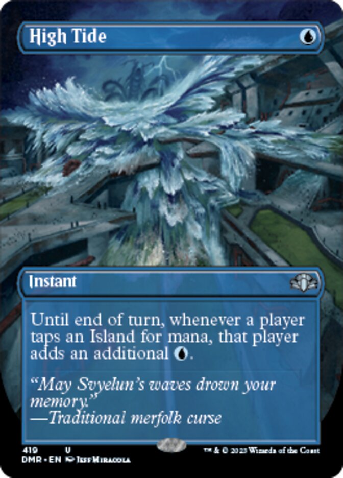 High Tide (Borderless Alternate Art) [Dominaria Remastered] | Arkham Games and Comics