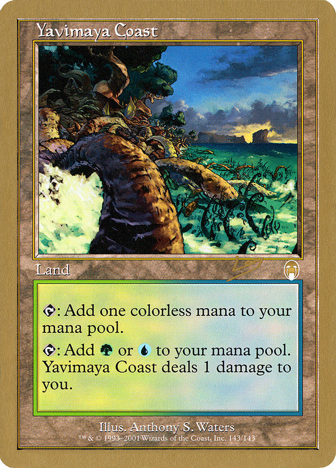 Yavimaya Coast (Raphael Levy) [World Championship Decks 2002] | Arkham Games and Comics