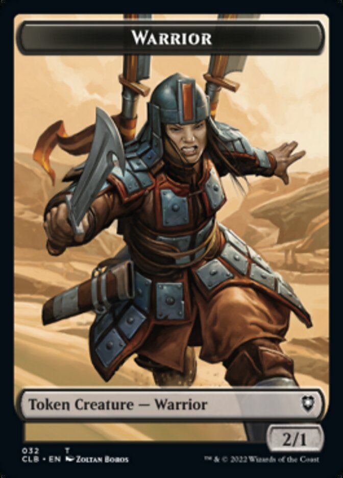 Warrior // Inkling Double-sided Token [Commander Legends: Battle for Baldur's Gate Tokens] | Arkham Games and Comics