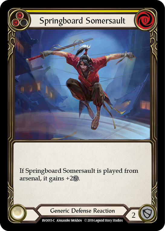 Springboard Somersault [BVO015-C] (Bravo Hero Deck)  1st Edition Normal | Arkham Games and Comics
