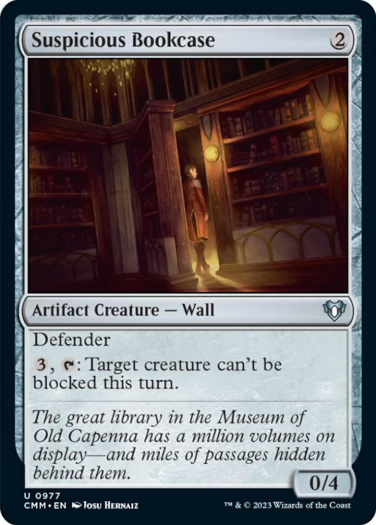 Suspicious Bookcase [Commander Masters] | Arkham Games and Comics