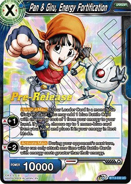 Pan & Giru, Energy Fortification (BT13-033) [Supreme Rivalry Prerelease Promos] | Arkham Games and Comics