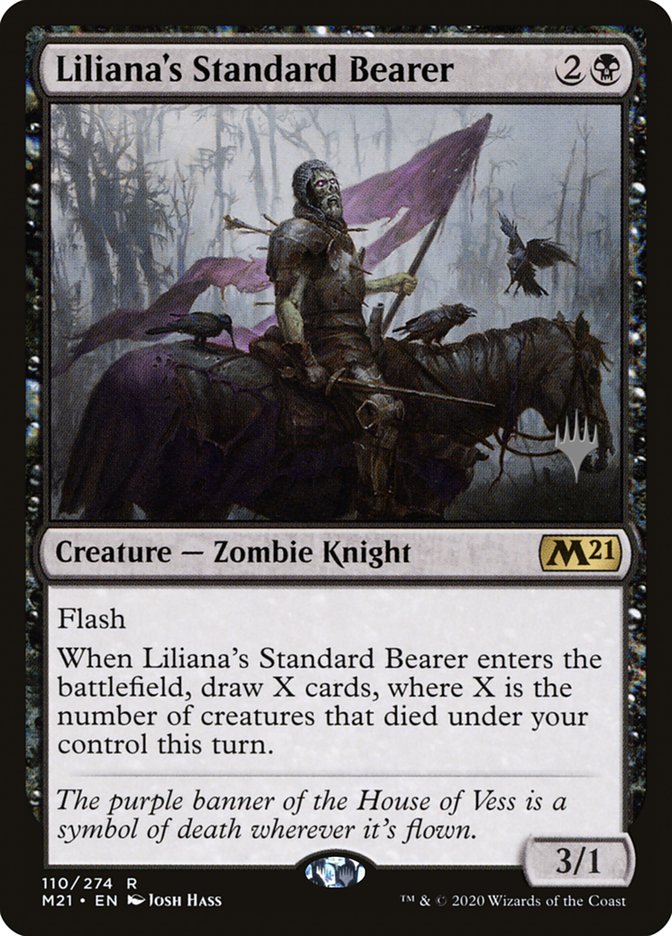 Liliana's Standard Bearer (Promo Pack) [Core Set 2021 Promos] | Arkham Games and Comics