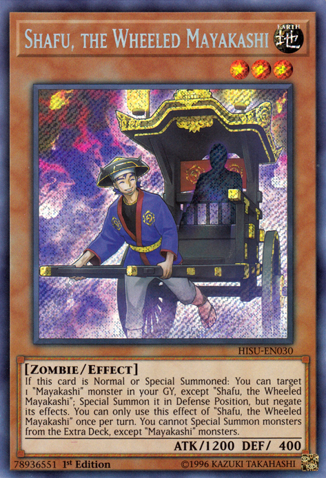 Shafu, the Wheeled Mayakashi [HISU-EN030] Secret Rare | Arkham Games and Comics