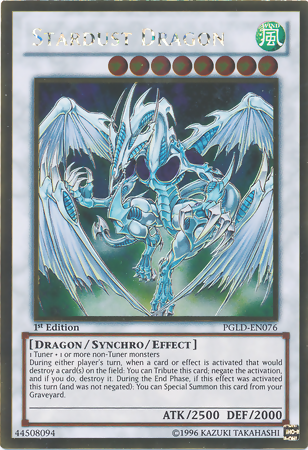 Stardust Dragon [PGLD-EN076] Gold Rare | Arkham Games and Comics