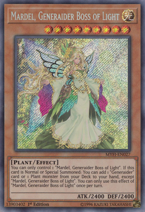 Mardel, Generaider Boss of Light [MYFI-EN027] Secret Rare | Arkham Games and Comics