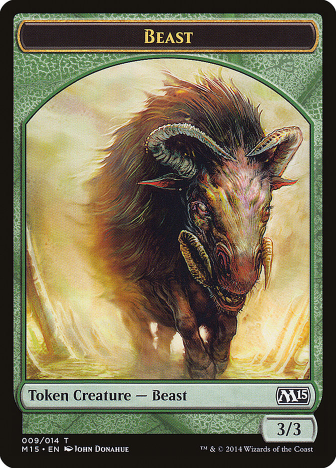 Beast (009/014) [Magic 2015 Tokens] | Arkham Games and Comics