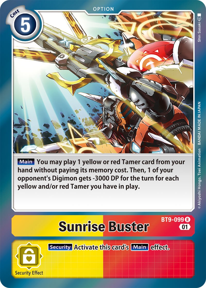 Sunrise Buster [BT9-099] [X Record] | Arkham Games and Comics