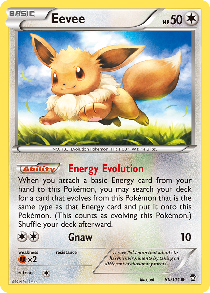 Eevee (80/111) [XY: Furious Fists] | Arkham Games and Comics