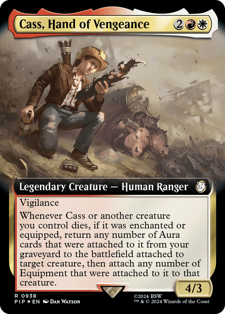 Cass, Hand of Vengeance (Extended Art) (Surge Foil) [Fallout] | Arkham Games and Comics