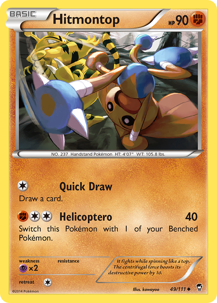 Hitmontop (49/111) [XY: Furious Fists] | Arkham Games and Comics