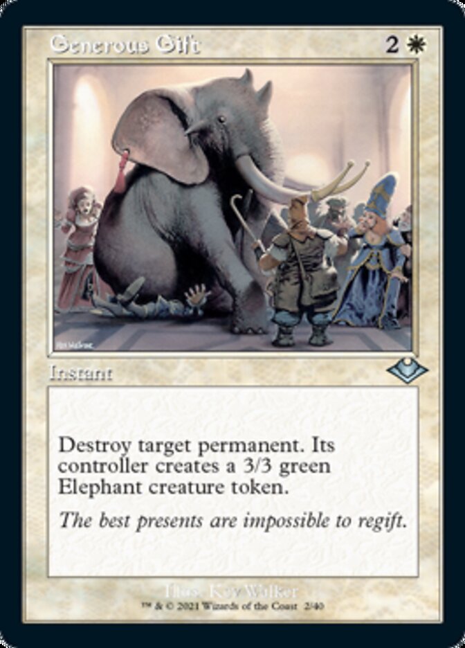 Generous Gift (Retro) [Modern Horizons 2] | Arkham Games and Comics