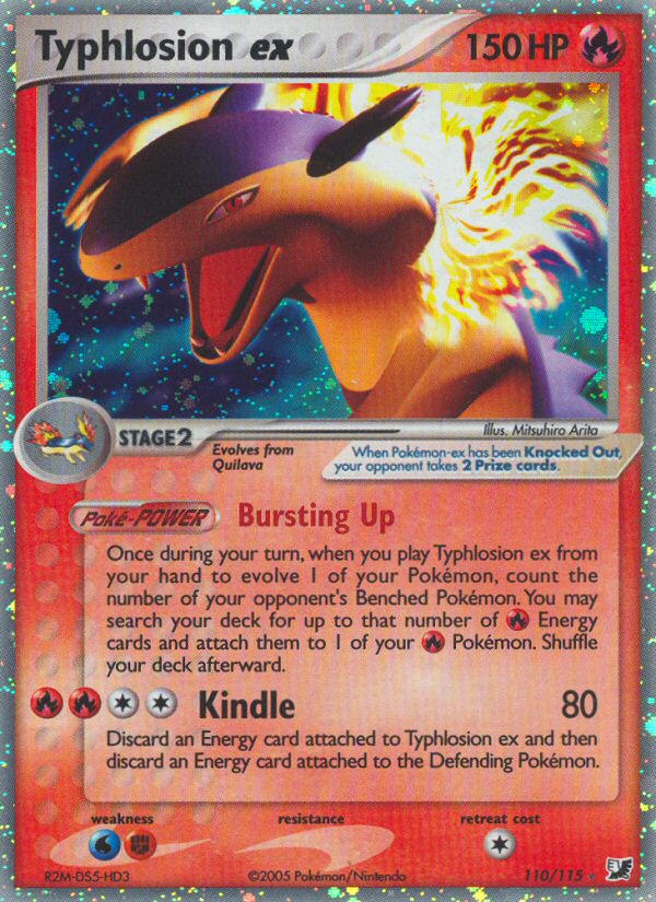 Typhlosion ex (110/115) [EX: Unseen Forces] | Arkham Games and Comics