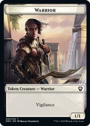 Zombie Knight // Warrior Double-Sided Token [Dominaria United Commander Tokens] | Arkham Games and Comics
