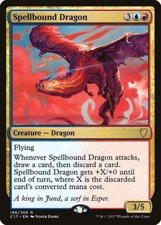 Spellbound Dragon [Commander 2017] | Arkham Games and Comics