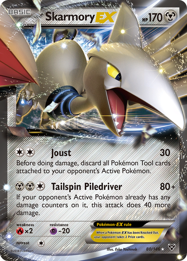 Skarmory EX (80/146) [XY: Base Set] | Arkham Games and Comics