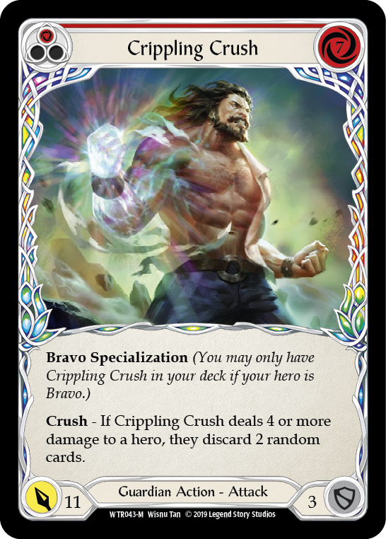 Crippling Crush [WTR043-M] (Welcome to Rathe)  Alpha Print Rainbow Foil | Arkham Games and Comics