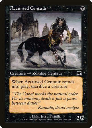 Accursed Centaur [Onslaught] | Arkham Games and Comics