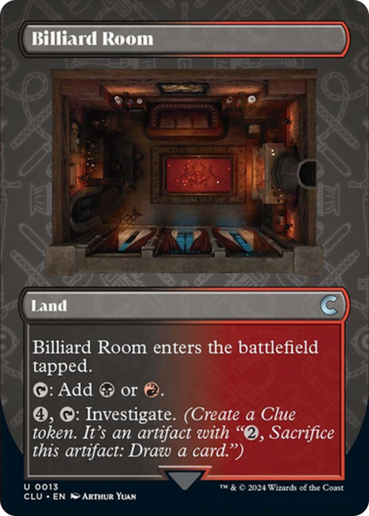 Billiard Room (Borderless) [Ravnica: Clue Edition] | Arkham Games and Comics