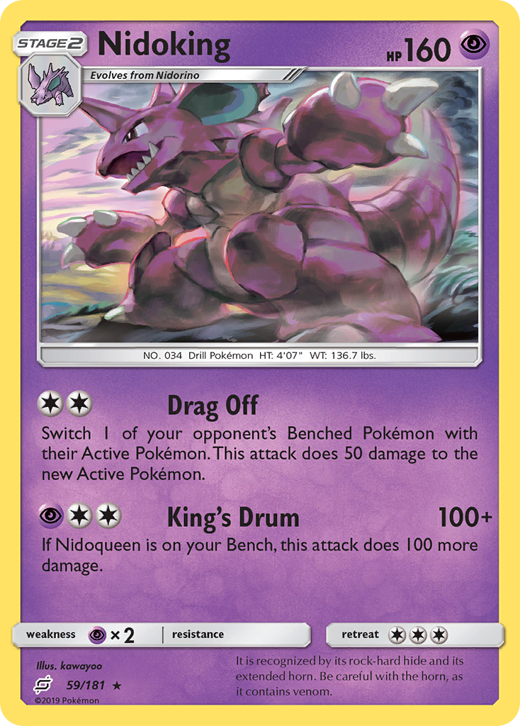 Nidoking (59/181) [Sun & Moon: Team Up] | Arkham Games and Comics