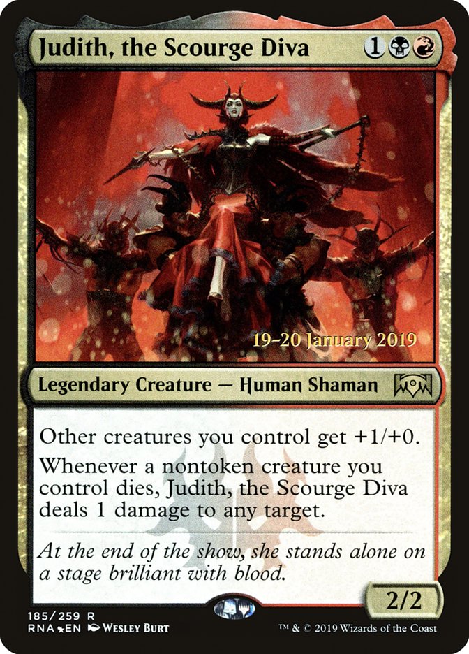 Judith, the Scourge Diva [Ravnica Allegiance Prerelease Promos] | Arkham Games and Comics