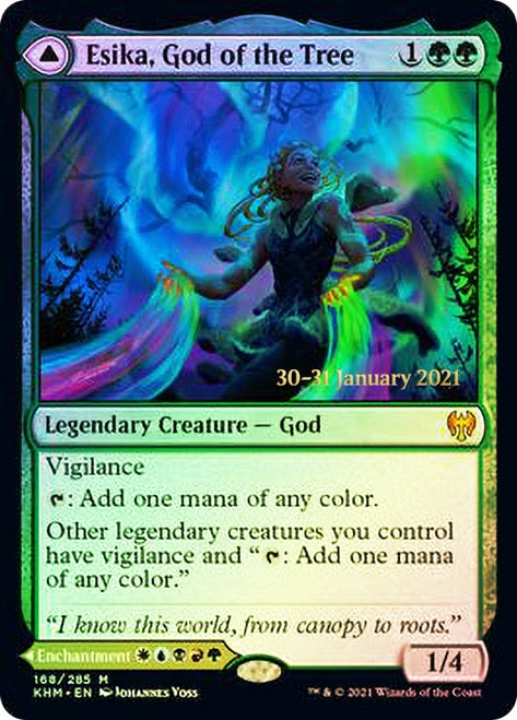 Esika, God of the Tree // The Prismatic Bridge  [Kaldheim Prerelease Promos] | Arkham Games and Comics