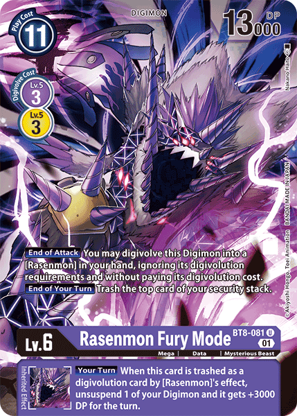 Rasenmon: Fury Mode [BT8-081] [New Awakening] | Arkham Games and Comics