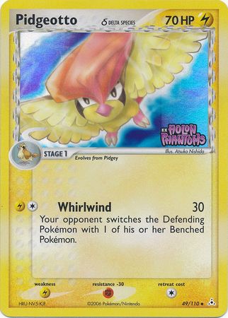 Pidgeotto (49/110) (Delta Species) (Stamped) [EX: Holon Phantoms] | Arkham Games and Comics