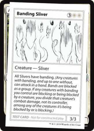 Banding Sliver (2021 Edition) [Mystery Booster Playtest Cards] | Arkham Games and Comics